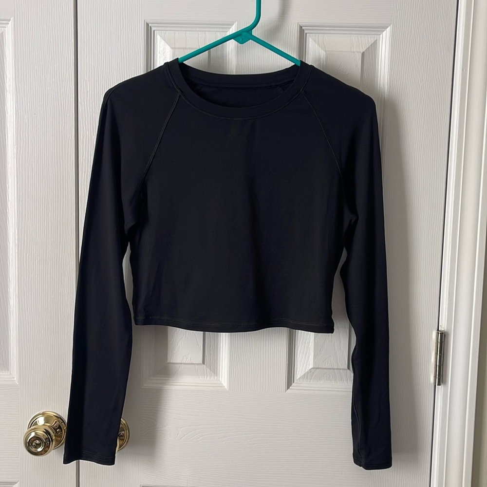 CRZ Yoga Brand Long Sleeve Athletic Crop Top Shirt